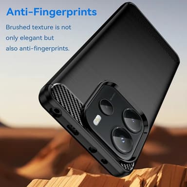 SKALO Xiaomi Redmi Note 14 4G Armor Carbon Skal - Svart