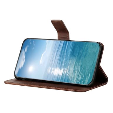 SKALO Xiaomi Redmi Note 14 5G PU-Läder Plånboksfodral - Brun