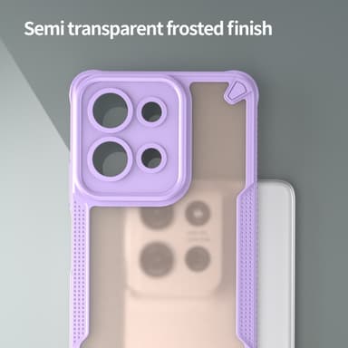 SKALO Motorola Moto G75 5G Armor Hybrid Frosted Skal - Lila