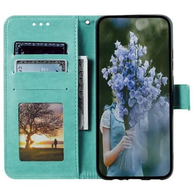 SKALO Xiaomi Redmi Note 14 5G Mandala Plånboksfodral - Turkos