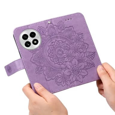 SKALO OnePlus 13 Mandala Plånboksfodral - Lila