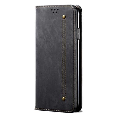 SKALO Xiaomi Redmi Note 14 5G Jeans Plånboksfodral - Svart