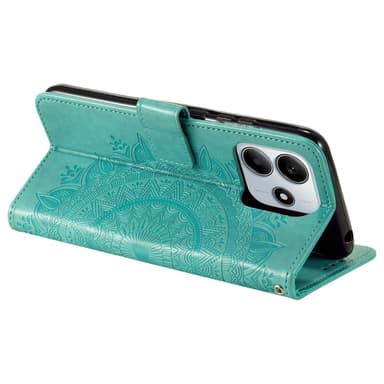 SKALO Xiaomi Redmi Note 14 5G Mandala Plånboksfodral - Turkos