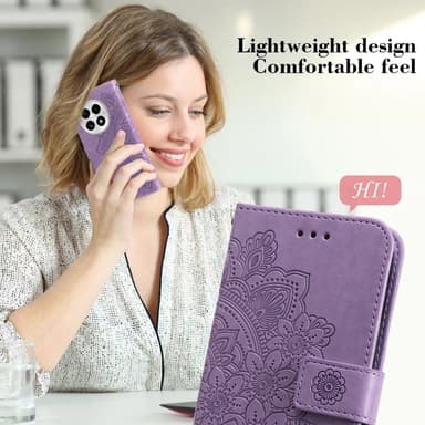 SKALO OnePlus 13 Mandala Plånboksfodral - Lila