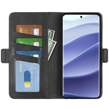 SKALO Xiaomi Redmi Note 14 Pro 5G Premium ID Plånboksfodral - Svart