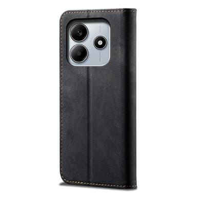 SKALO Xiaomi Redmi Note 14 5G Jeans Plånboksfodral - Svart