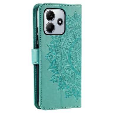 SKALO Xiaomi Redmi Note 14 5G Mandala Plånboksfodral - Turkos