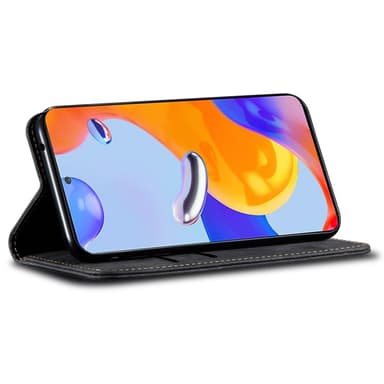 SKALO Xiaomi Redmi Note 14 5G Jeans Plånboksfodral - Svart