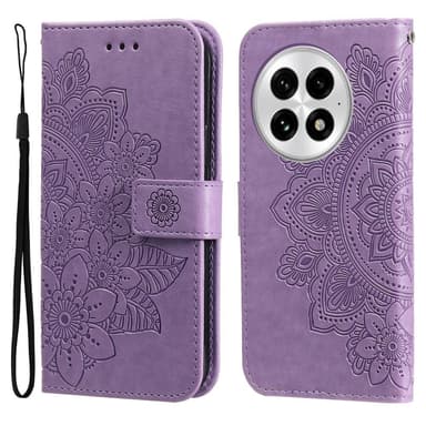 SKALO OnePlus 13 Mandala Plånboksfodral - Lila