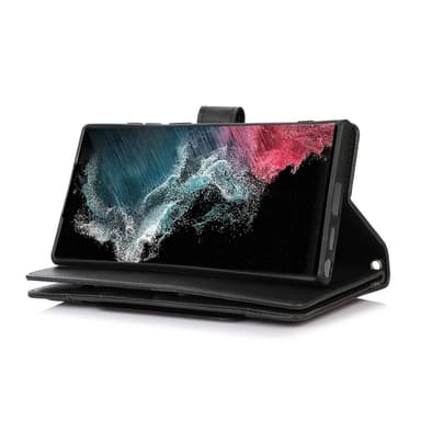 SKALO Samsung S24 Ultra Big Wallet Plånboksfodral - Svart