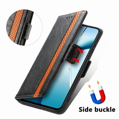 SKALO Xiaomi Redmi Note 14 5G CASENEO 002 Premium Plånboksfodral - Svart