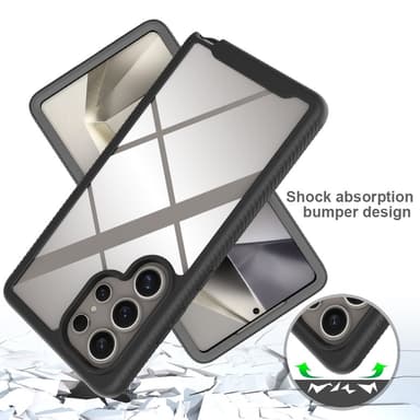 SKALO Samsung S25 Ultra Shockproof Clear Hybrid Skal - Lila