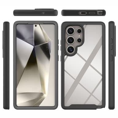 SKALO Samsung S25 Ultra Shockproof Clear Hybrid Skal - Lila