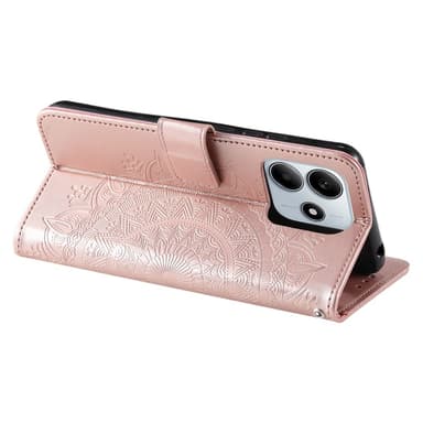 SKALO Xiaomi Redmi Note 14 5G Mandala Plånboksfodral - Roséguld
