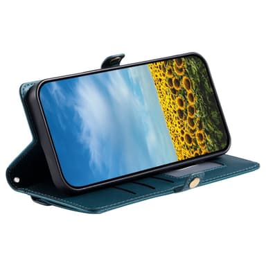 SKALO Xiaomi Redmi Note 14 Pro 5G PU-Läder Envelope Plånboksfodral - Grön