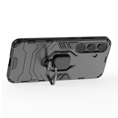 SKALO Samsung S25 Armor Metallring Skal - Svart