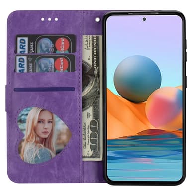 SKALO Samsung S25+ Glitter Dragkedja Plånboksfodral - Lila
