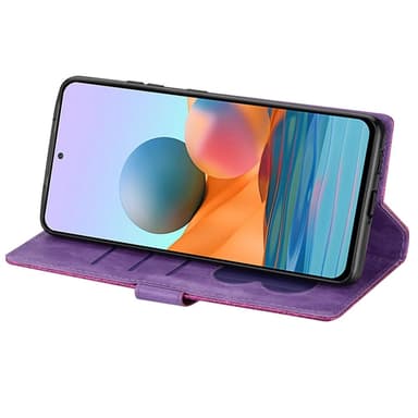 SKALO Samsung S25+ Glitter Dragkedja Plånboksfodral - Lila