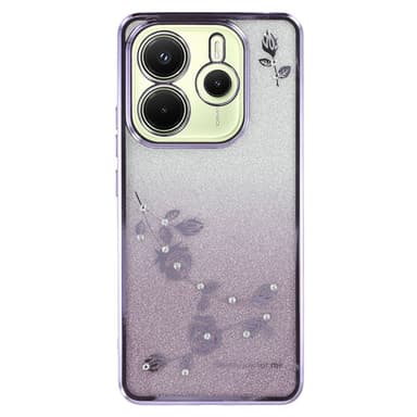 SKALO Xiaomi Redmi Note 14 4G KADEM Glitter Skal - Lila