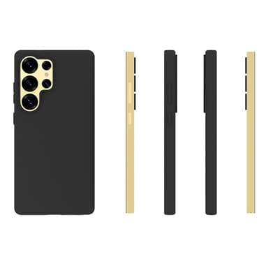SKALO Samsung S25 Ultra Mattsvart Ultratunn TPU Skal - Svart
