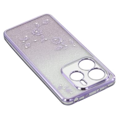SKALO Xiaomi Redmi Note 14 4G KADEM Glitter Skal - Lila