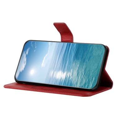 SKALO Xiaomi Redmi Note 14 5G PU-Läder Plånboksfodral - Röd