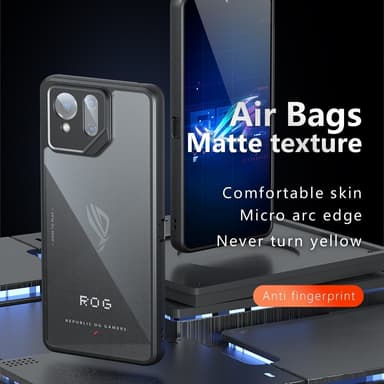 SKALO Asus ROG Phone 9 5G Skin-touch Hybrid Skal - Svart