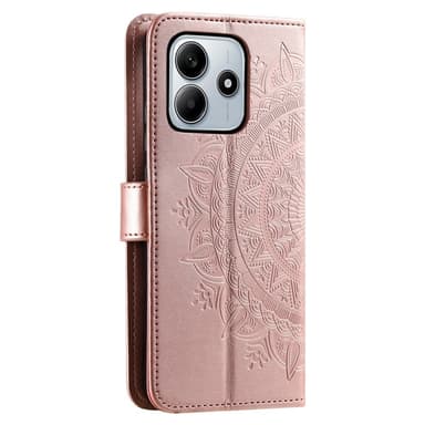 SKALO Xiaomi Redmi Note 14 5G Mandala Plånboksfodral - Roséguld