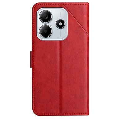 SKALO Xiaomi Redmi Note 14 5G PU-Läder Plånboksfodral - Röd