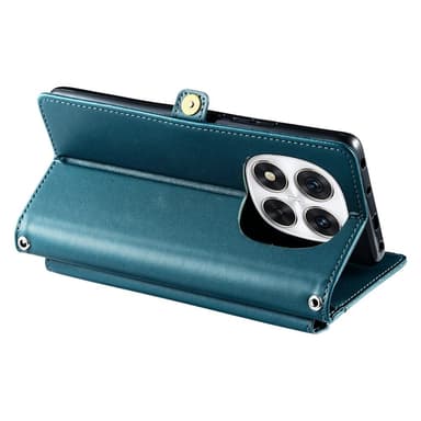 SKALO Xiaomi Redmi Note 14 Pro 5G PU-Läder Envelope Plånboksfodral - Grön