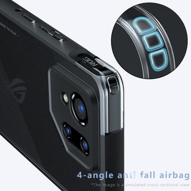SKALO Asus ROG Phone 9 5G Skin-touch Hybrid Skal - Svart