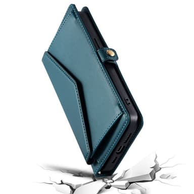 SKALO Xiaomi Redmi Note 14 Pro 5G PU-Läder Envelope Plånboksfodral - Grön