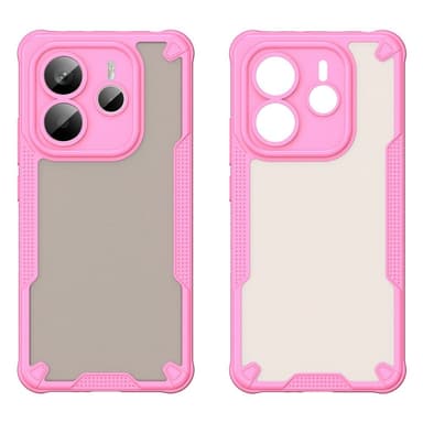 SKALO Xiaomi Redmi Note 14 5G Armor Hybrid Frosted Skal - Rosa
