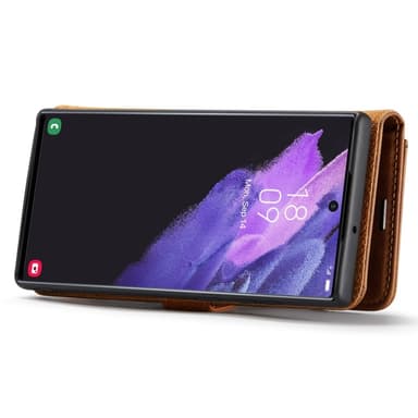 DG MING Samsung S25 Ultra 2-i-1 Magnet Plånboksfodral - Brun
