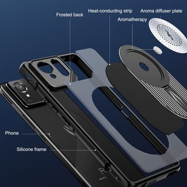 SKALO Asus ROG Phone 9 5G Graphene Heat Dissipation Skal - Svart
