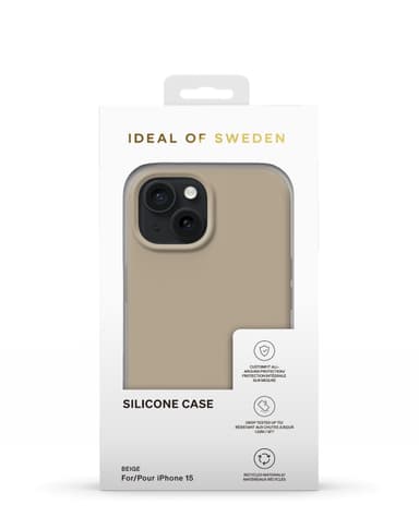 Silicone Case iPhone 13 / 14 / 15 / 16e Beige
