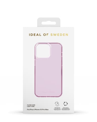 Clear Case iPhone 15 Pro Max Light Pink