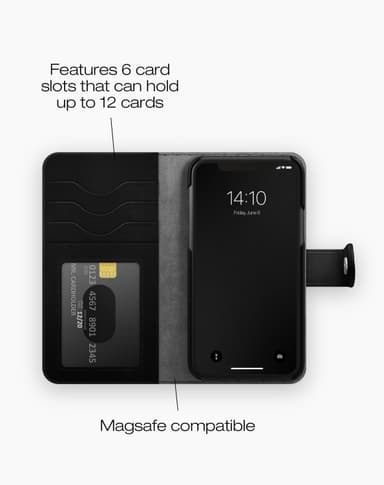 Magnet Wallet+ MagSafe iPhone 13 / 14 / 16e Black