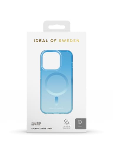 Clear Case MagSafe iPhone 15 Pro Light Blue