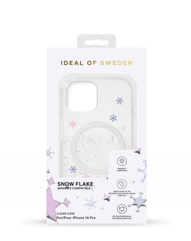 Clear Case MagSafe iPhone 14 Pro Snowflake
