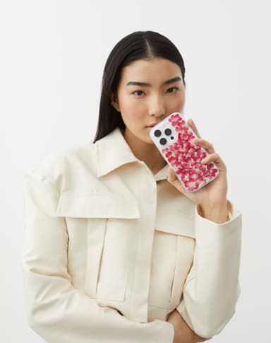 Clear Case iPhone 14 Pro Max Red Roses
