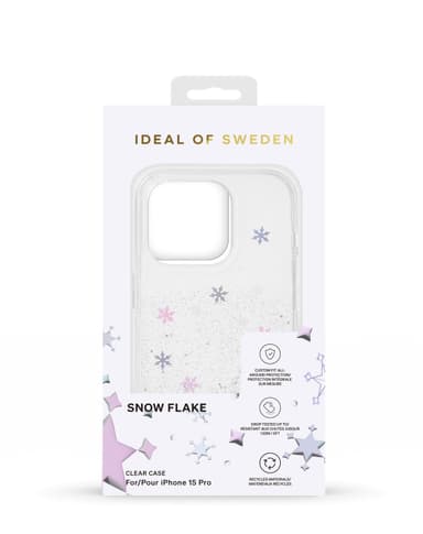 Clear Case iPhone 15 Pro Snowflake