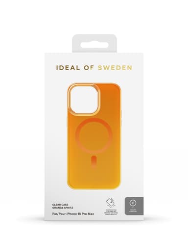 Clear Case MagSafe iPhone 15 Pro Max Orange Spritz