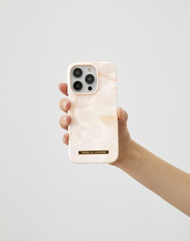 Printed Case MagSafe iPhone 15 Rose Pearl Marble