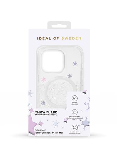 Clear Case MagSafe iPhone 14 Pro Max Snowflake