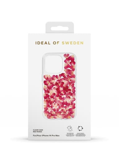 Clear Case iPhone 14 Pro Max Red Roses