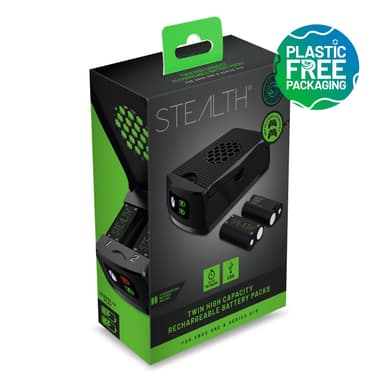 Stealth SX-C10 X Twin Rechargeable Battery Packs for XBOX - Black