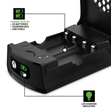 Stealth SX-C10 X Twin Rechargeable Battery Packs for XBOX - Black