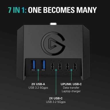 Elgato Stream Deck + USB-hubb