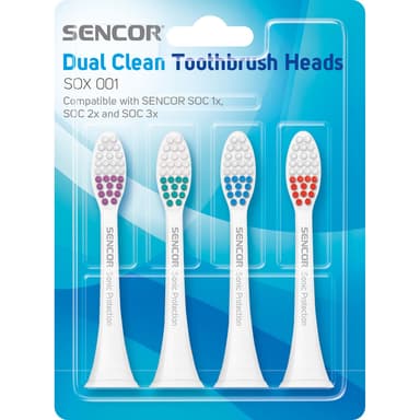 SENCOR Tandborstar 4-Pack Sonic Protection Refill